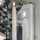 LED snoet kronelys - 2stk Hvid 25cm - VIAMAJA.DK
