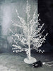 LED-tre med hvite bær - H60cm