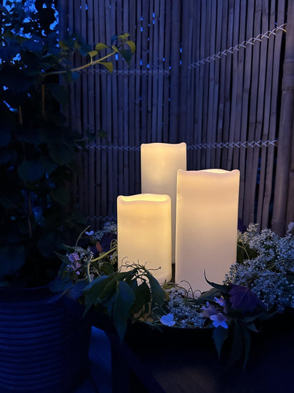 LED Udendørs Bloklys - 3 stk Big size - VIAMAJA.DK