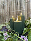 LED Udendørs Bloklys sæt af 3 stk – Grøn - VIAMAJA.DK
