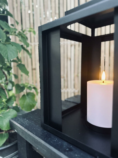 LED Udendørs lanterne med bloklys - VIAMAJA.DK