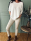 Leggings Plus size 38 - 50 Beige - VIAMAJA.DK