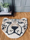 LEOPARD HOVED I ULD - 50X50 - VIAMAJA.DK