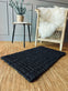 Luksus måtte i black jute – 50x80cm - VIAMAJA.DK