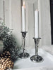 Lysestake Barokk Silver 11cm