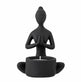 Lysestage - Black Resin YOGA - VIAMAJA.DK