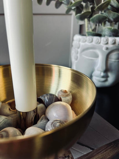 Lysestage - Gold Bowl - VIAMAJA.DK