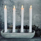 Lysestage i beton - Ink 4 LED Kronelys - VIAMAJA.DK