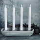 Lysestage i beton - Ink 4 LED Kronelys - VIAMAJA.DK