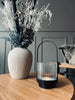 Telysholder / lanterne til telys med hank - Klart glass