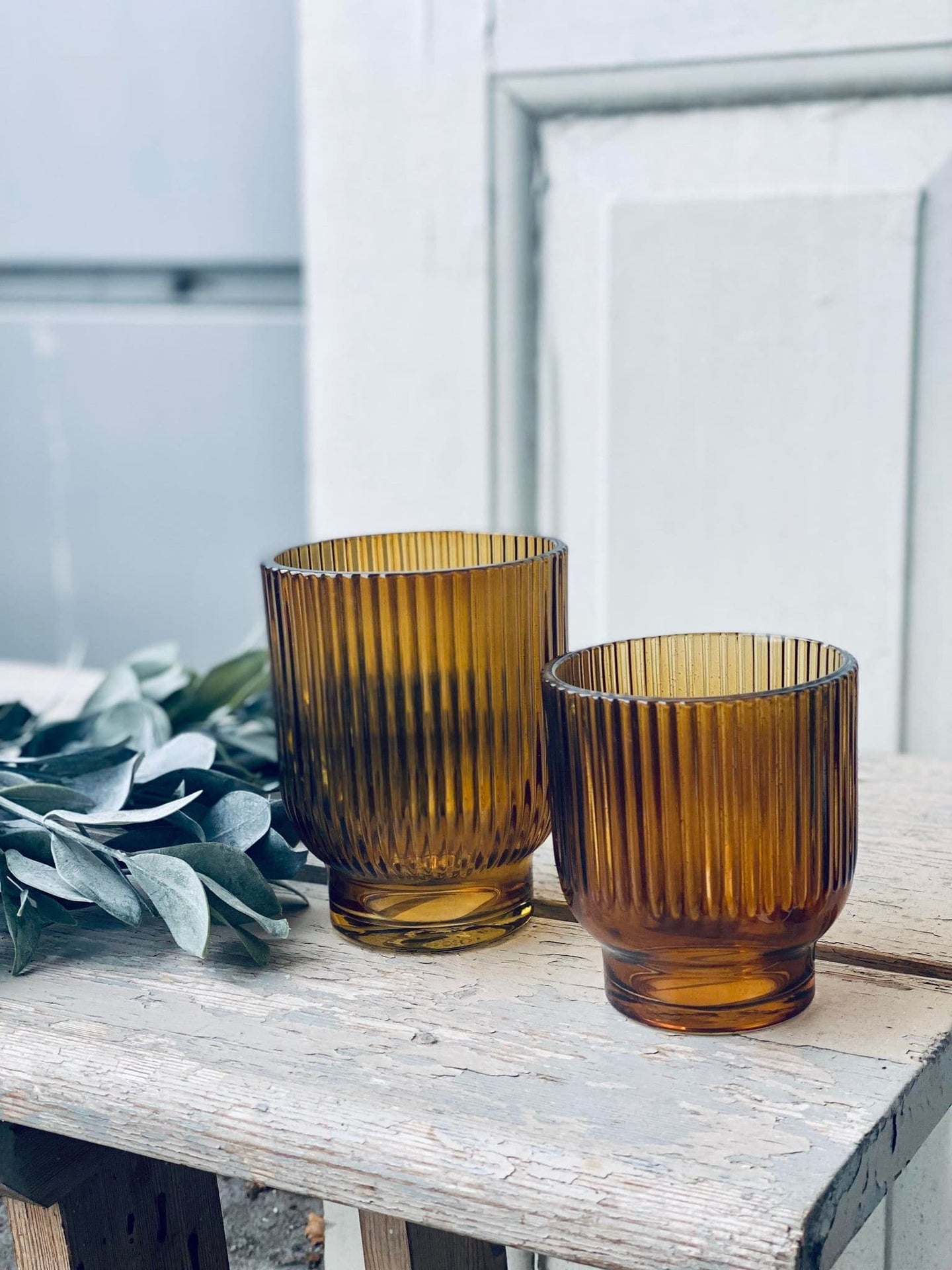 Lysestage til fyrfadslys - Amber 10 cm - VIAMAJA.DK