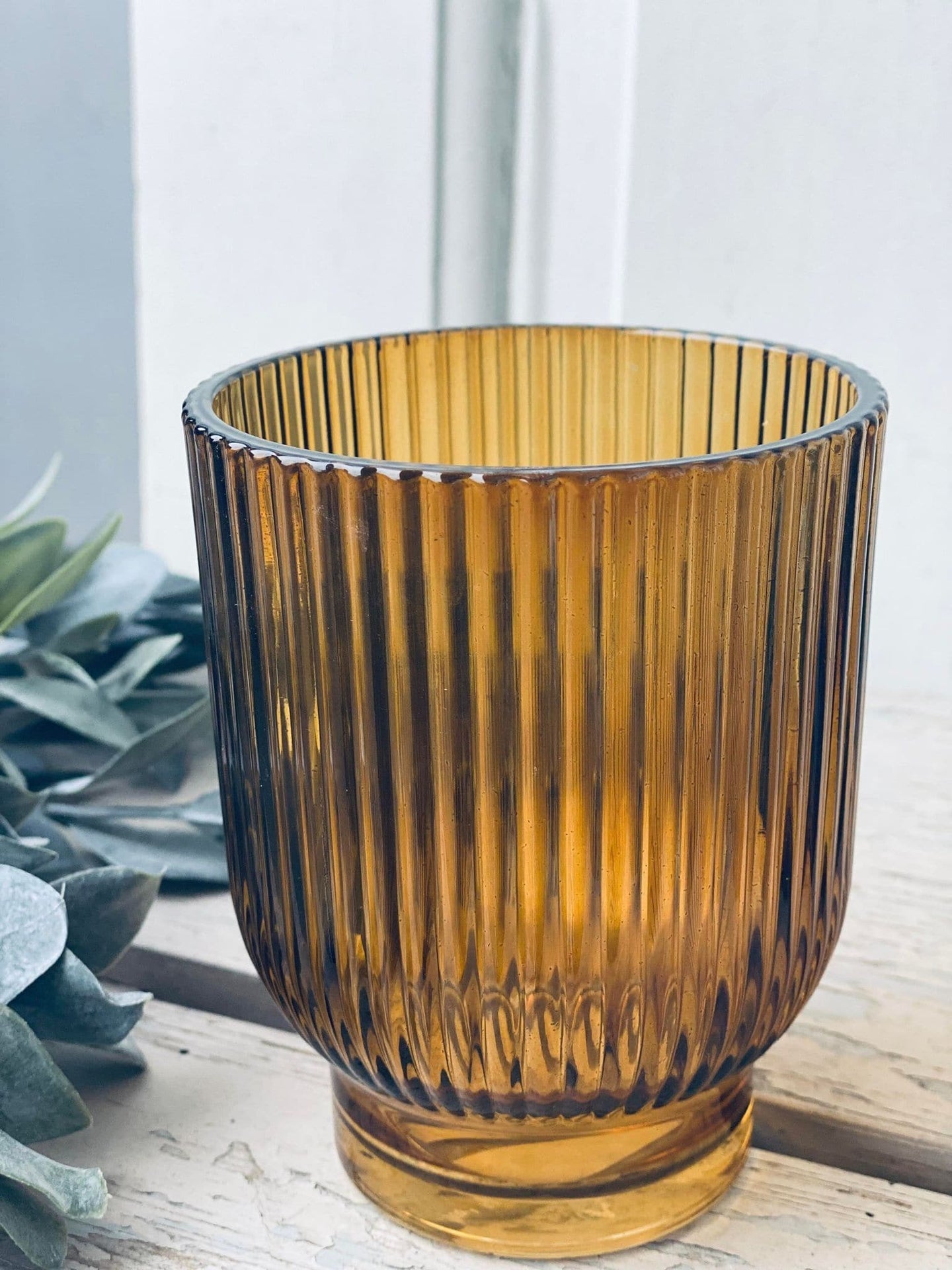 Lysestage til fyrfadslys - Amber 10 cm - VIAMAJA.DK