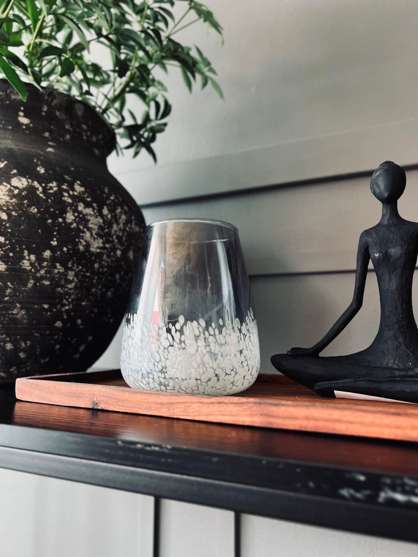 Lysestage til fyrfadslys - GLAS ART - VIAMAJA.DK