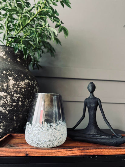 Lysestage til fyrfadslys - GLAS ART - VIAMAJA.DK