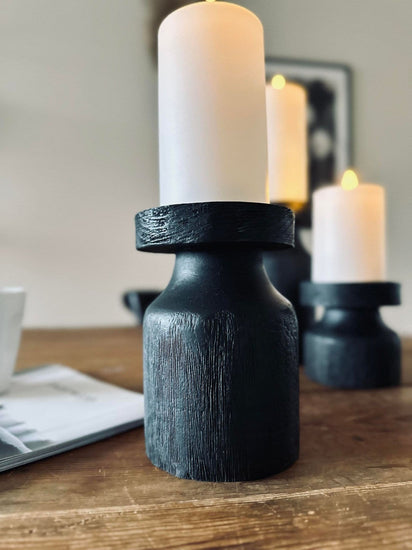 Lysestage wood til bloklys 15cm - VIAMAJA.DK