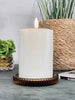 Lysfat i rillet glass - Amber