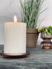 Lysfat i rillet glass – Mocca / brown