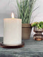 Lysfad i rillet glas – Mocca / brown - VIAMAJA.DK
