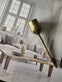 Lysholder med spyd – 13 cm – Antik guld - VIAMAJA.DK