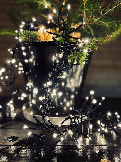 Lyskæde med 1600 lys - Cluster godkendt Inde / Ude - VIAMAJA.DK