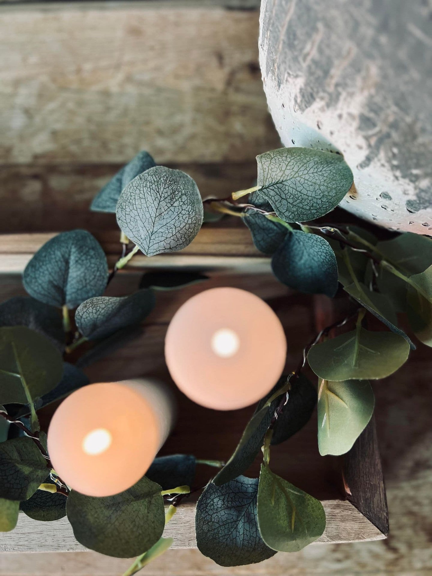 Lyskæde med eucalyptus - VIAMAJA.DK