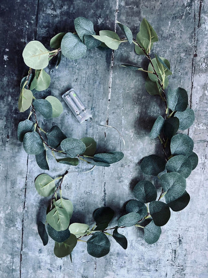 Lyskæde med eucalyptus - VIAMAJA.DK