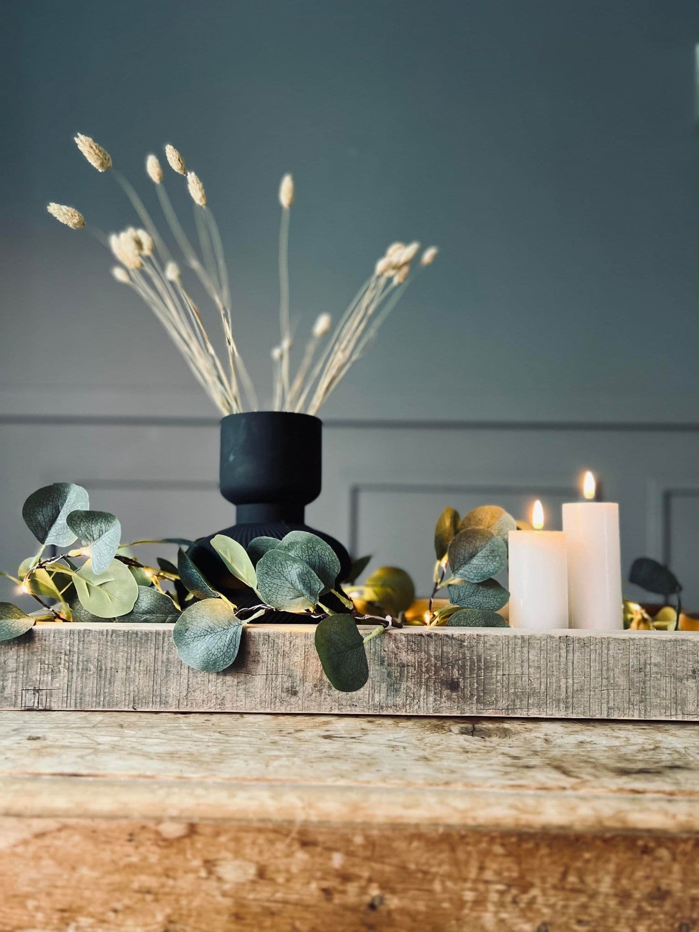 Lyskæde med eucalyptus - VIAMAJA.DK