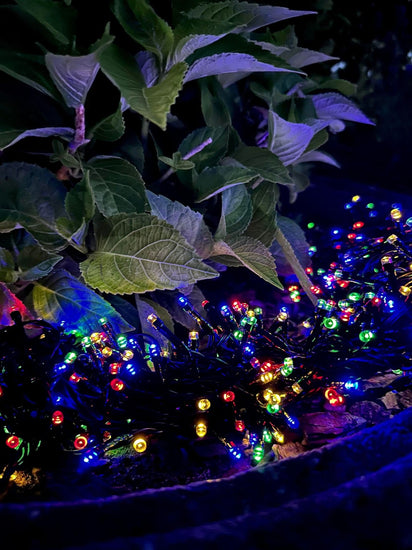 Lyskæde med solceller PARTY - Ekstra kraftig med 400 led lys - VIAMAJA.DK