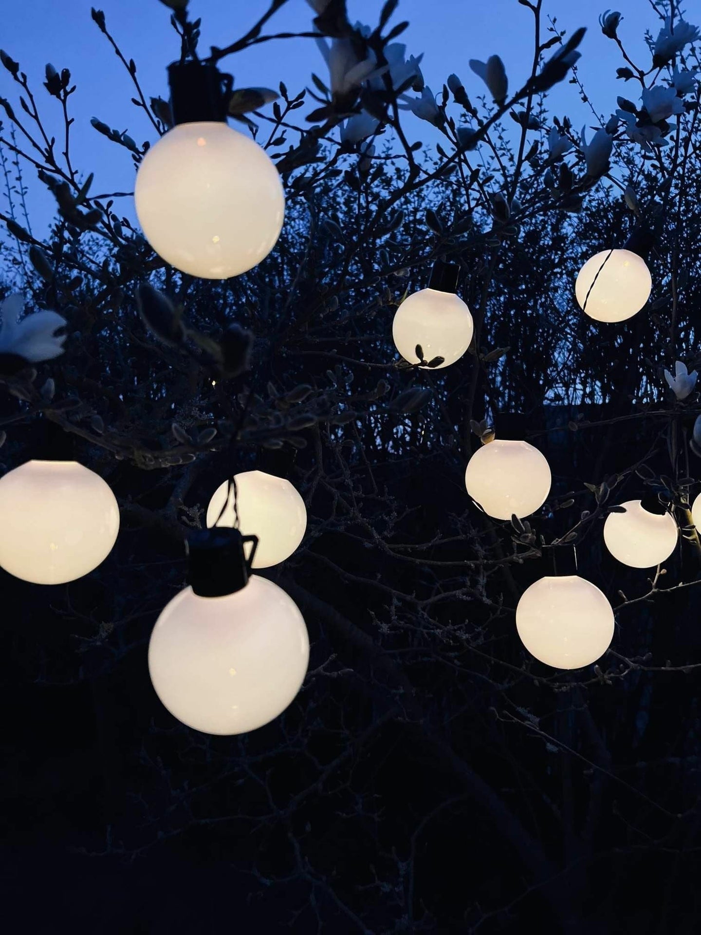 Lyskæde WHITE DOTS - Batteriboks med timer - VIAMAJA.DK