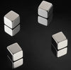 Magnet Kube, sølv 4 stk - Super sterk