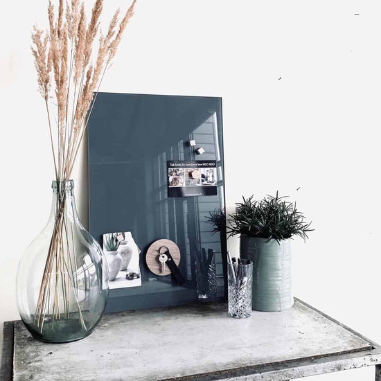 Magnetisk glastavle - 40x60cm Grå - VIAMAJA.DK