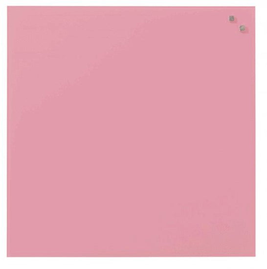 Magnetisk Glastavle – Lyserød 45×45 - VIAMAJA.DK