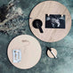 Magnetisk tavle cirkel Valnød Ø45 - VIAMAJA.DK