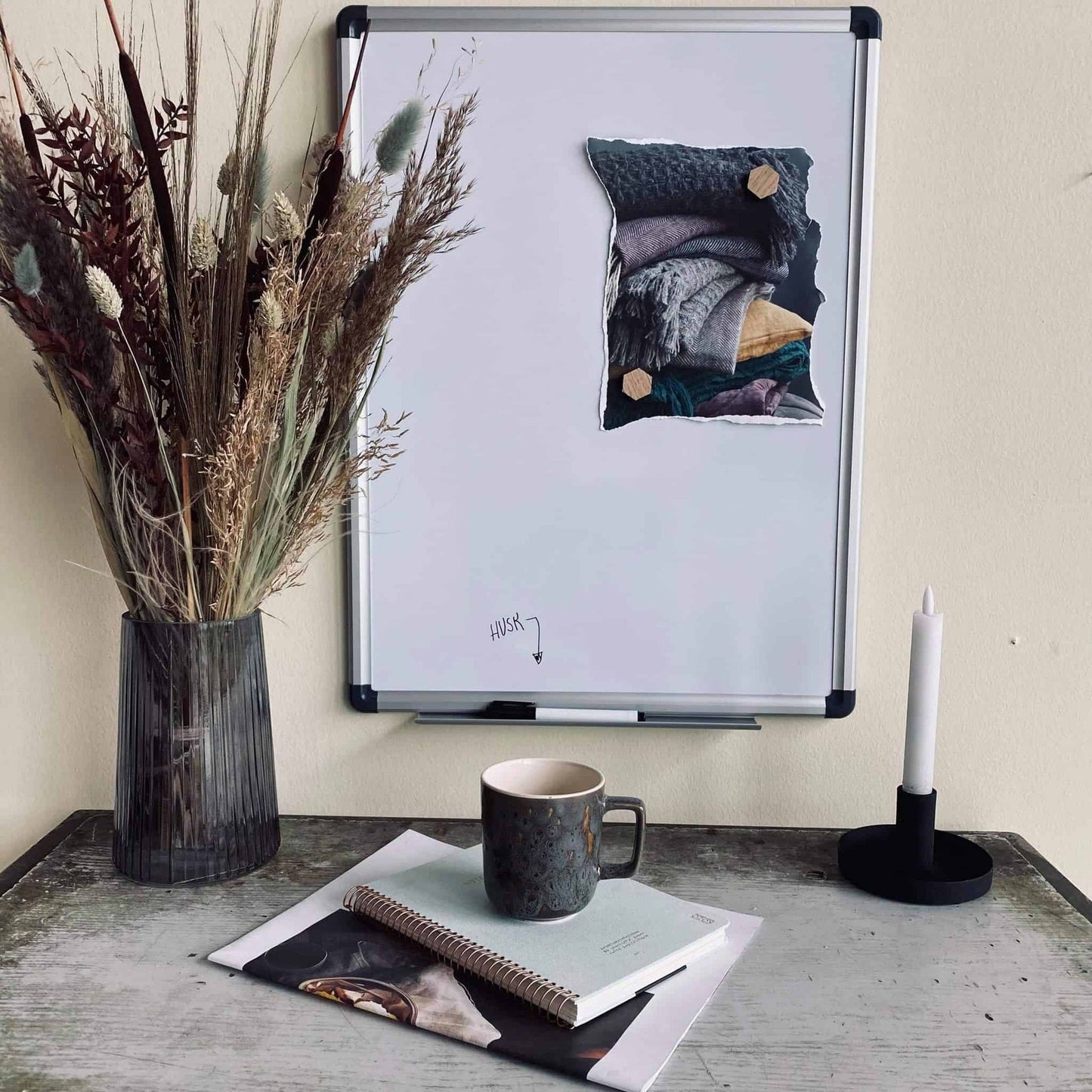 Magnetisk whiteboard tavle 45×60 cm - VIAMAJA.DK