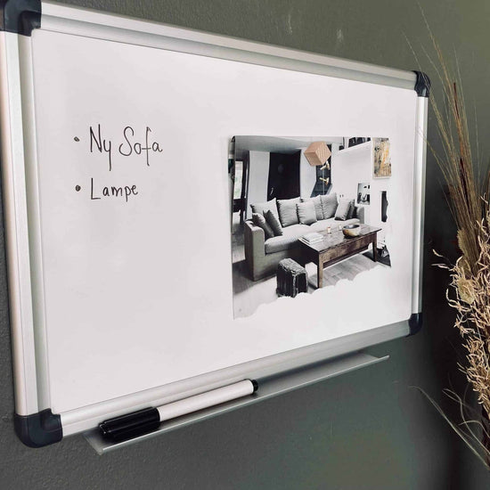 Magnetisk whiteboard tavle 45x30 cm - VIAMAJA.DK