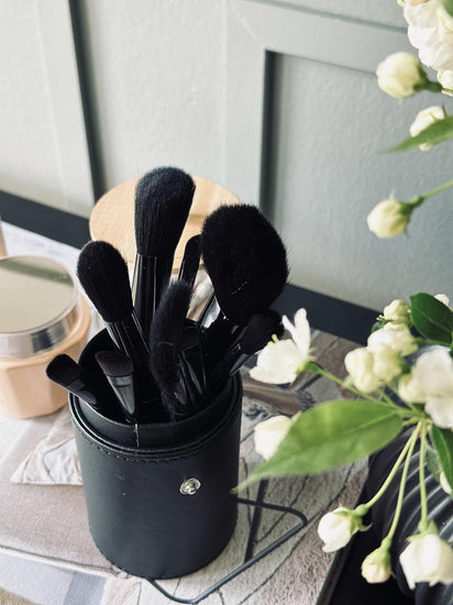 Makeup Børstesæt med 9 Børster Inkl holder - VIAMAJA.DK
