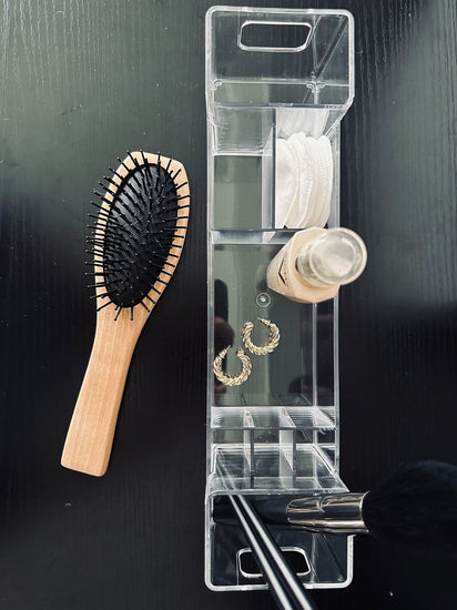 Makeup organiser med 8 rum - Akryl - VIAMAJA.DK