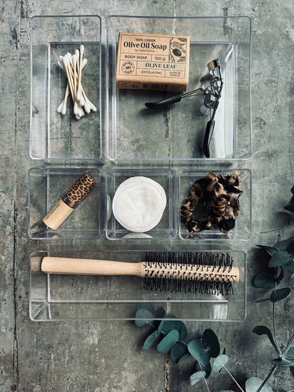 Makeup organizer til skuffe - 6 dele - VIAMAJA.DK