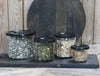 Marmeladeglass med svart stjernelokk - 120 ml