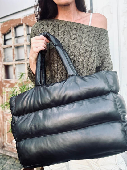 MEGA Trendy taske i blødt lammeskind - VIAMAJA.DK