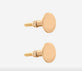 Messing knop - Rund // 2stk - VIAMAJA.DK