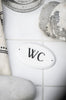 Metallskilt WC