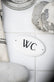 Metalskilt WC - VIAMAJA.DK