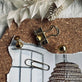 Mix kasse med tegneskifter, clips mm - Guld - VIAMAJA.DK