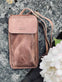 Mobil crossbody FREJA, Raw brown - VIAMAJA.DK