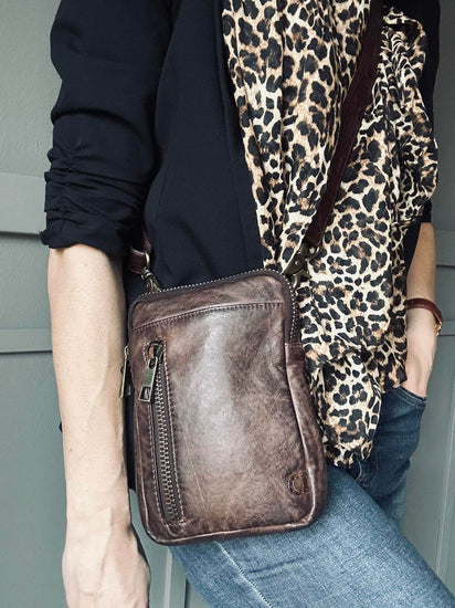 Mobiltaske ALINA - Winter brown - VIAMAJA.DK