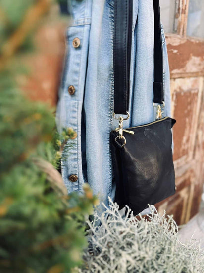Mobiltaske - Crossover NELLY - Black deluxe - VIAMAJA.DK
