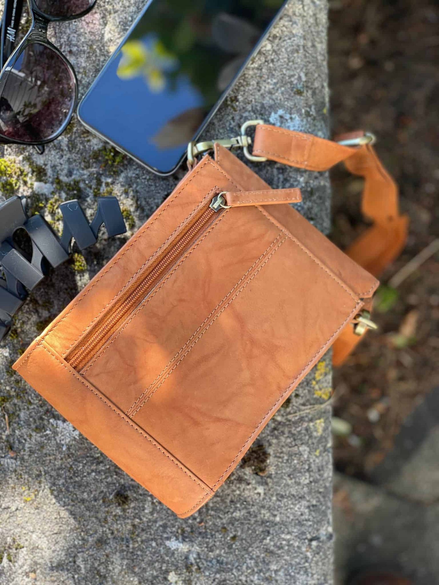 Mobiltaske Mille - Cognac - VIAMAJA.DK