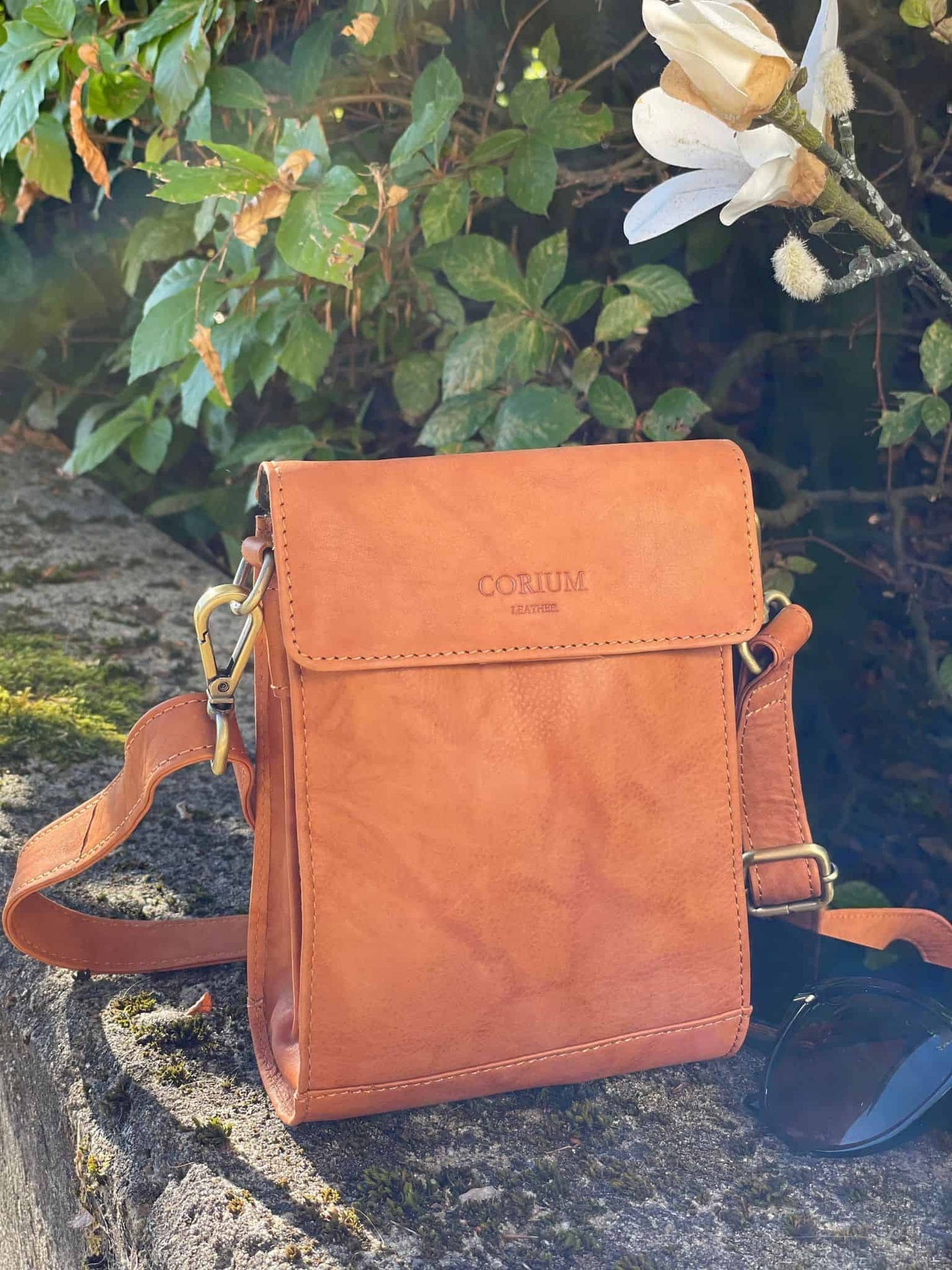 Mobiltaske Mille - Cognac - VIAMAJA.DK