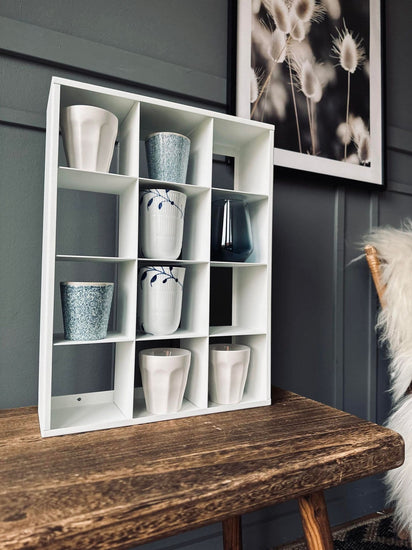 Mugshelf m. 12 rum – White - VIAMAJA.DK